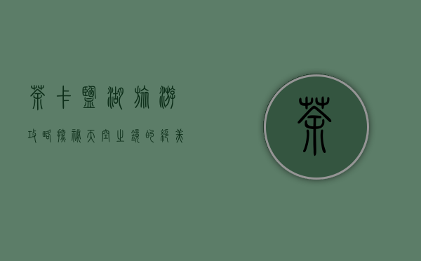 茶卡盐湖旅游攻略，探秘天空之镜的绝美之旅