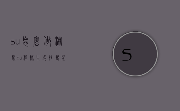 su怎么做栅栏（su格栅生成在哪儿）