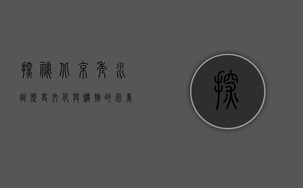 探秘北京秀水街，历史、文化与购物的完美融合