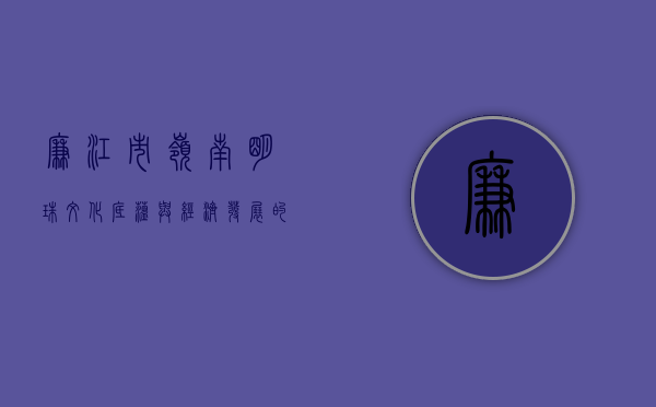 廉江市，岭南明珠，文化底蕴与经济发展的交融之地