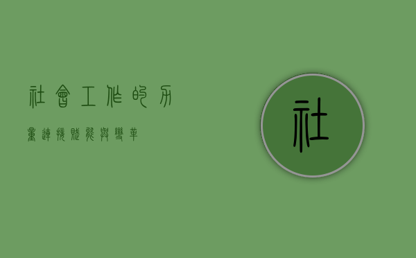 社会工作的力量，连接、赋能与变革