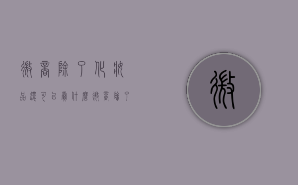 微商除了化妆品还可以卖什么（微商除了化妆品还可以卖什么产品）