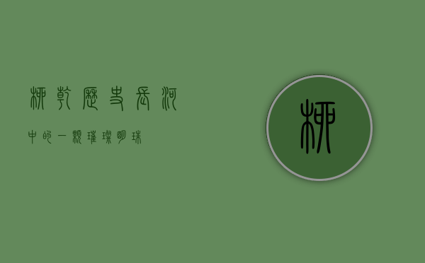 柳乾，历史长河中的一颗璀璨明珠