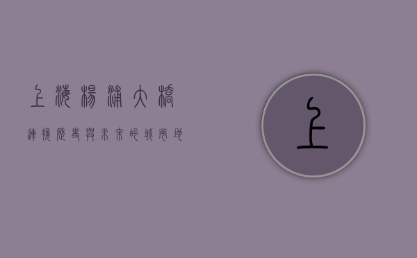 上海杨浦大桥，连接历史与未来的城市地标