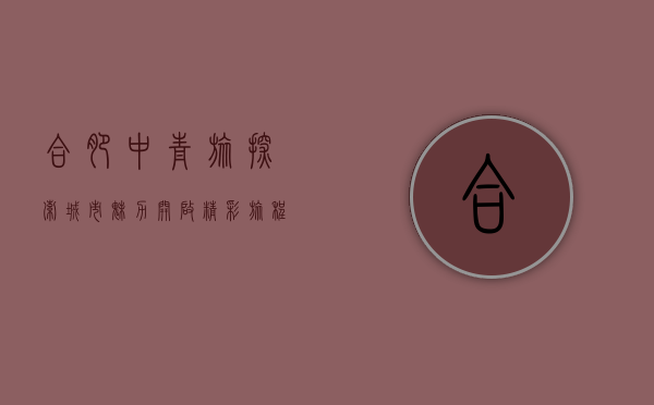 合肥中青旅，探索城市魅力，开启精彩旅程