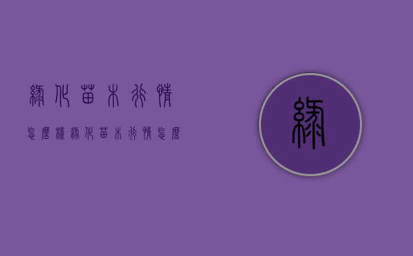 绿化苗木行情怎么样（绿化苗木行情怎么样了）