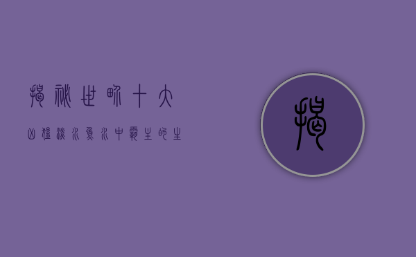 揭秘世界十大凶猛淡水鱼，水中霸主的生存之道
