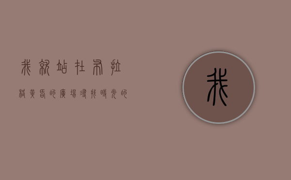 我就站在布拉格黄昏的广场，寻找时光的足迹