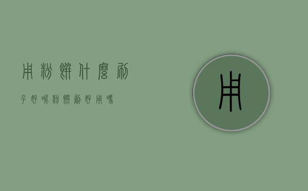 用粉饼什么刷子好呢（粉饼刷好用吗）