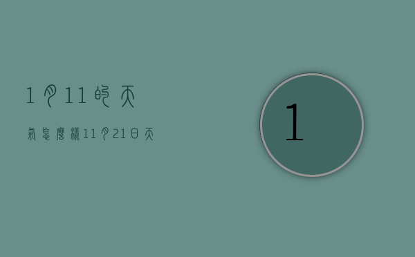 1月11的天气怎么样（11月21日天气预报）