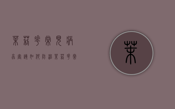 茉莉花常见病虫害该如何防治（茉莉花常见病虫害该如何防治呢）