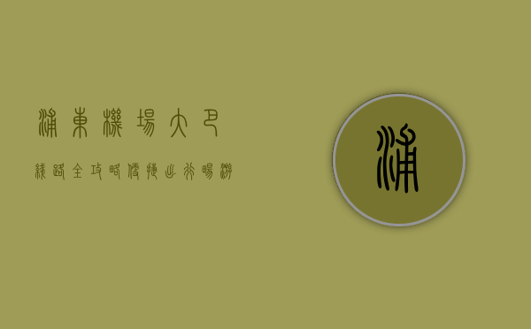 浦东机场大巴线路全攻略，便捷出行，畅游上海
