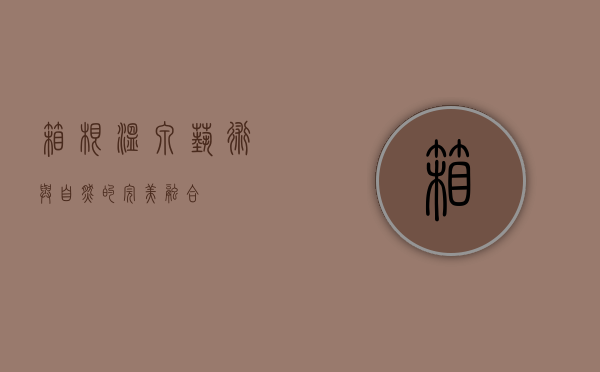 箱根，温泉、艺术与自然的完美融合