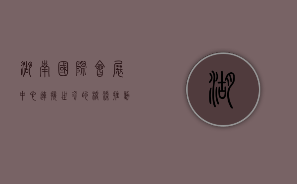 湖南国际会展中心，连接世界的桥梁，推动经济发展的引擎