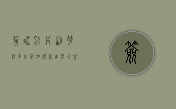 签证照片，细节决定成败，如何拍出符合要求的完美证件照