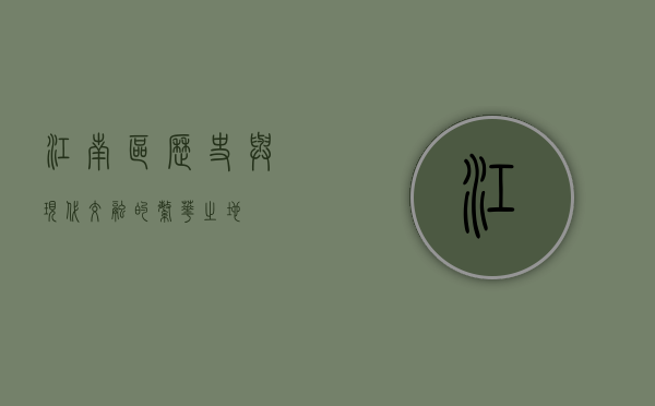 江南区，历史与现代交融的繁华之地