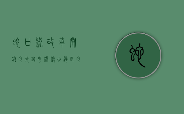 蛇口港，改革开放的先锋，粤港澳大湾区的枢纽