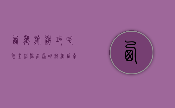 西藏旅游攻略，探索神秘高原的终极指南