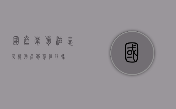 国产葡萄酒怎么样（国产葡萄酒好吗）