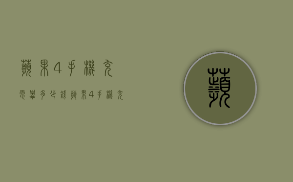 苹果4手机充电器多少钱（苹果4手机充电器多少钱一根）