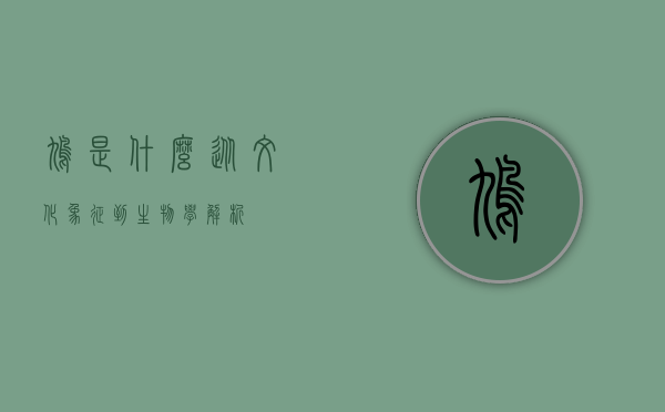 鸠是什么，从文化象征到生物学解析