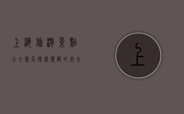 上海旅游景点大全排名，探索魔都的必去之地