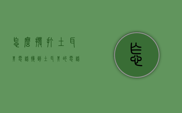 怎么拨打土耳其电话（接到土耳其的电话）