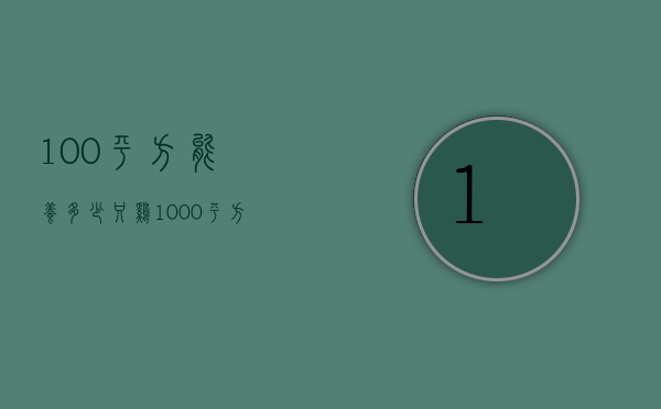 100平方能养多少只鸡（1000平方米可以养多少只鸡）