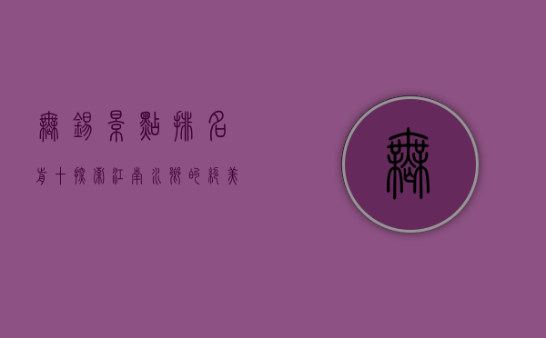 无锡景点排名前十，探索江南水乡的绝美风光