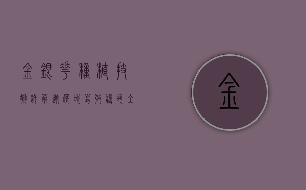 金银花种植技术详解，从选地到收获的全流程指南