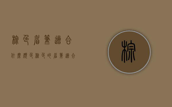 棕色眉笔适合什么颜色（棕色的眉笔适合什么发色）