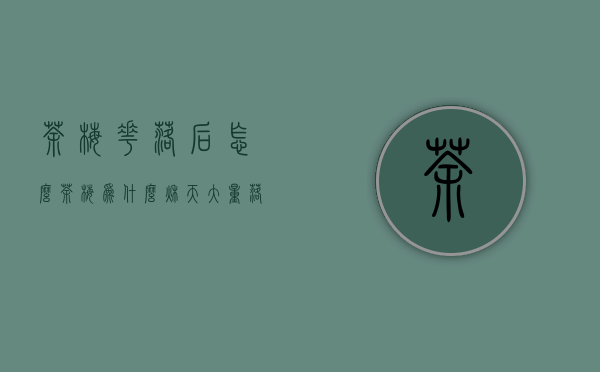 茶梅花落后怎么（茶梅为什么秋天大量落叶）