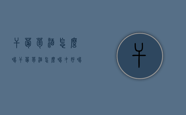 干葡萄酒怎么喝（干葡萄酒怎么喝才好喝）