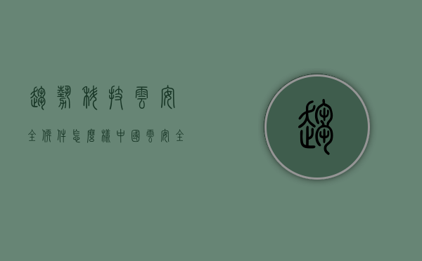 趋势科技云安全软件怎么样（中国云安全市场排名）