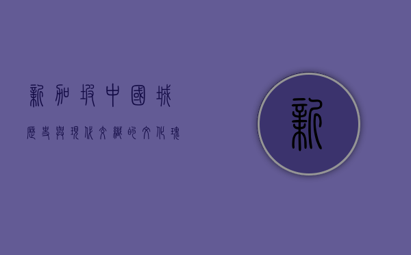 新加坡中国城，历史与现代交织的文化瑰宝