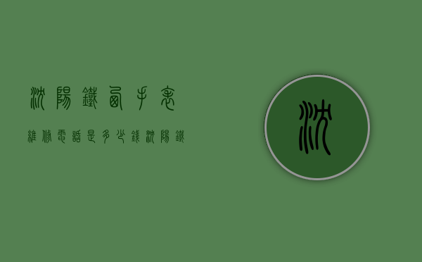 沈阳铁西手表维修电话是多少钱（沈阳铁西手表维修电话是多少钱啊）