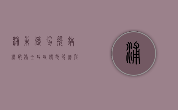浦东机场接送机服务全攻略，便捷、舒适与高效的出行选择