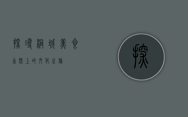 探寻桐城美食，舌尖上的文化之旅