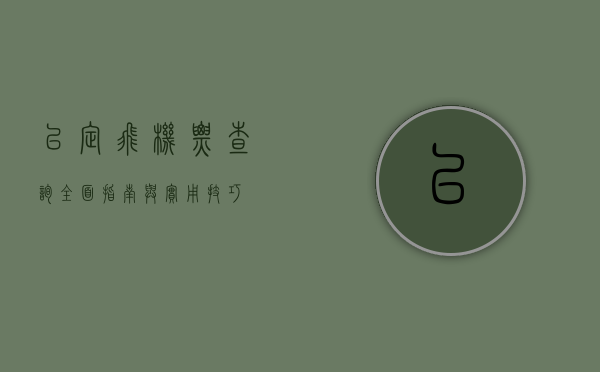 已定飞机票查询，全面指南与实用技巧