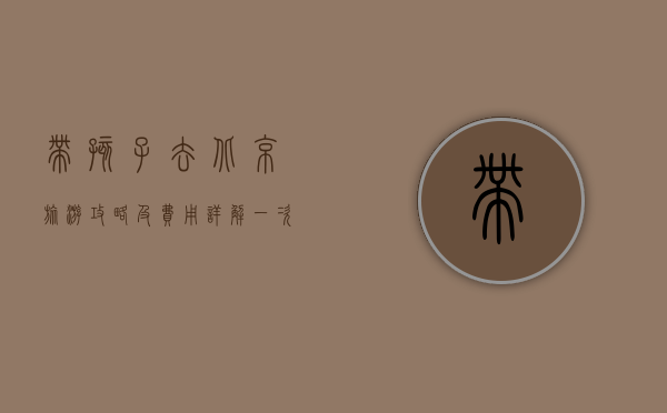 带孩子去北京旅游攻略及费用详解，一次难忘的家庭之旅