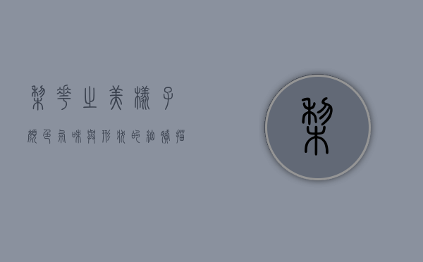 梨花之美，样子、颜色、气味与形状的细腻描绘