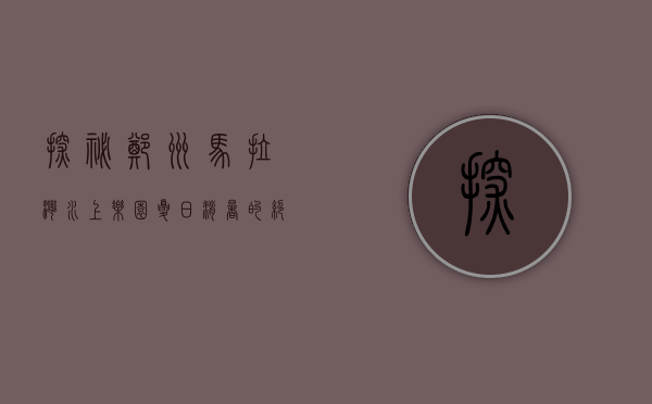 探秘郑州马拉湾水上乐园，夏日消暑的绝佳去处
