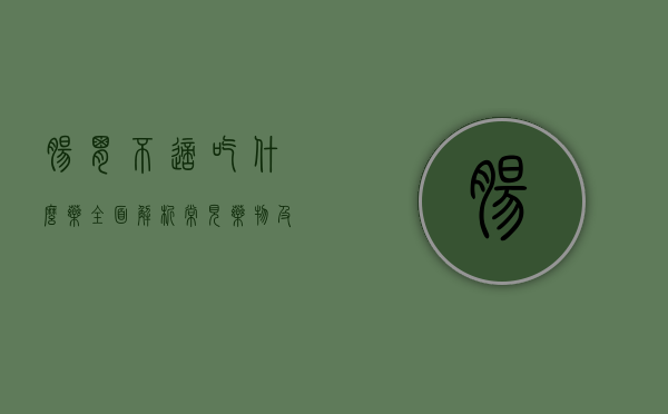肠胃不适吃什么药？全面解析常见药物及注意事项