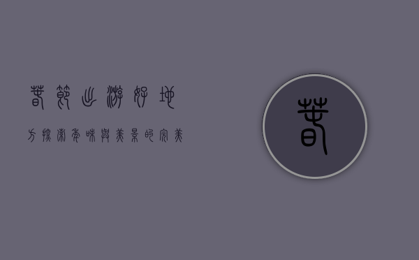 春节出游好地方，探索年味与美景的完美结合