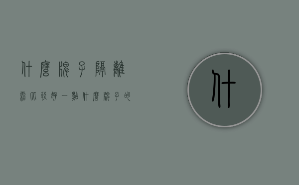 什么牌子隔离霜比较好一点（什么牌子的隔离霜比较好）